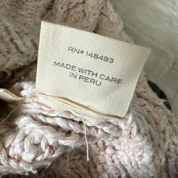 Doen Bee Pink Cable Knit Chunky Sweater Size Size M - Picture 13 of 13